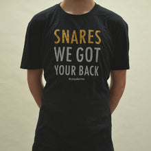 Load image into Gallery viewer, Snares: We Got Your Back Tee